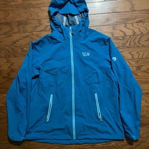 Mountain Hard Wear Jacket Blue Sz XL Womens OL6501 Stretch Ozonic Coat